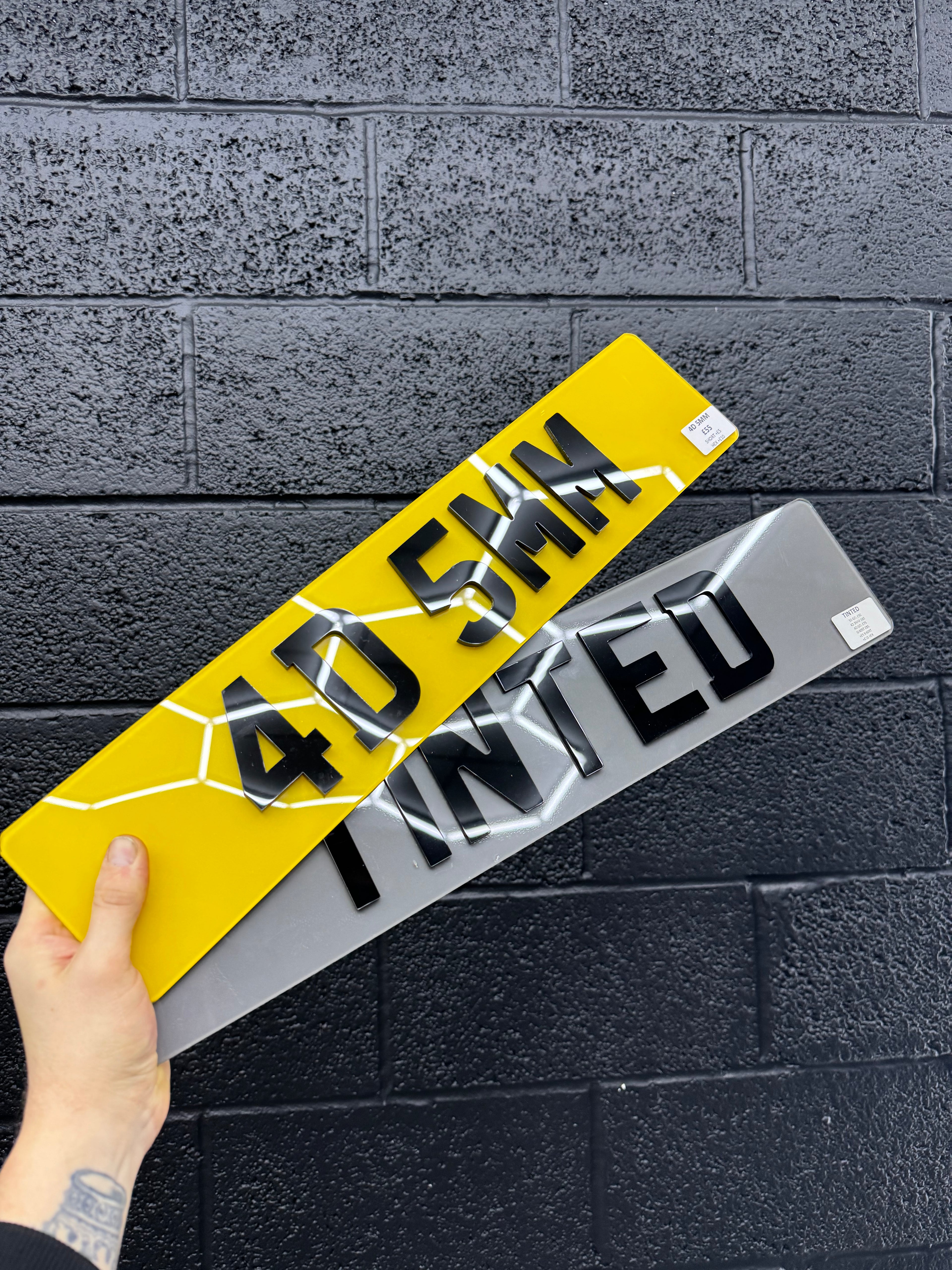 Tinted 4D 5MM plates