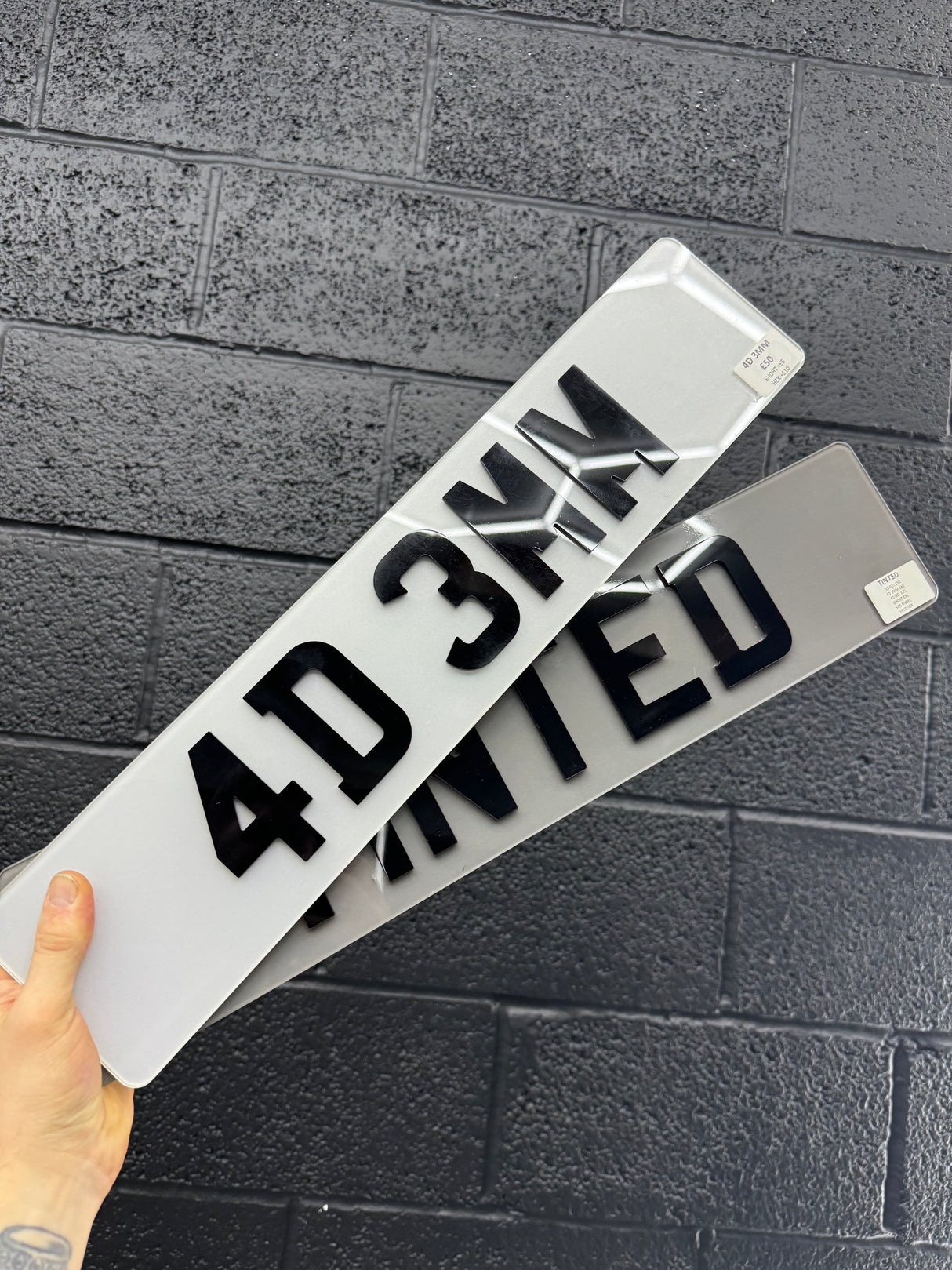 Tinted 4D 3MM plates